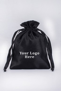 Satin drawstring best sale bags with logo